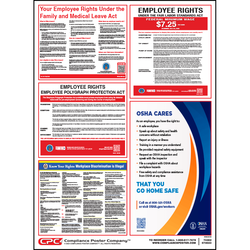 Federal Labor Law Poster | Compliance Poster Company Federal Labor Law Poster | Compliance Poster Company