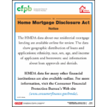 Home Mortgage Disclosure Act Poster