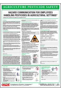 Agriculture Pesticide Safety Poster