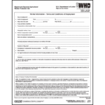 Agricultural Employment Terms Form - 20 Sheets Per Pack