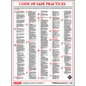 Code Of Safe Practices Poster