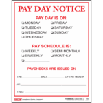 Pay Day Notice