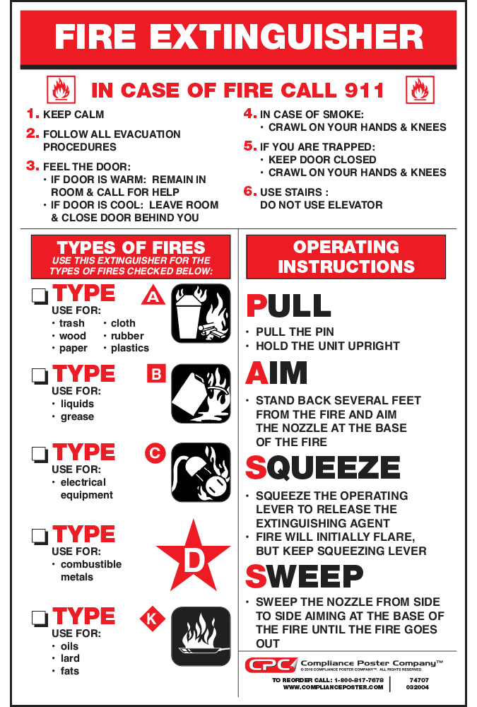 Federal Fire Extinguisher Poster - Compliance Poster Company