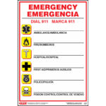 Federal Bilingual Emergency Number Poster