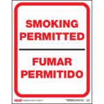 Federal Smoking Permitted Poster - Bilingual