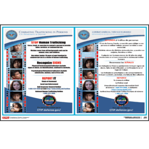 Federal Human Trafficking Hotline Sign - Bilingual