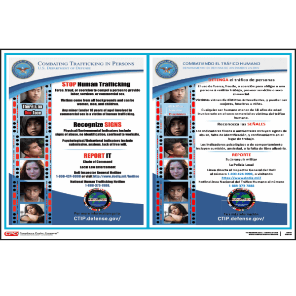 Federal Human Trafficking Hotline Sign - Bilingual