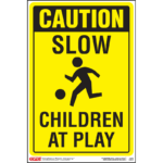 Slow Down Traffic Safety Posters - Children at Play