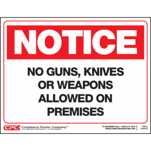 No Weapons Poster