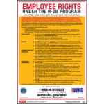 Employee Rights Under H-2B Poster - English
