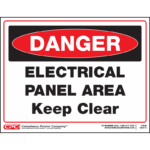 Dangel Electrical Panel Area Sign