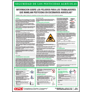 Agriculture Pesticide Safety Poster - Spanish