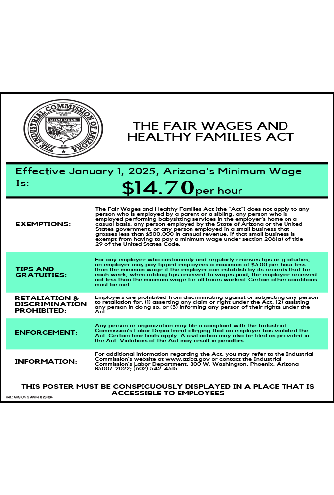 Az Minimum Wage 2025