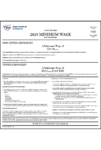 Ohio 2021 Minimum Wage Poster - Peel 'N Post for English Poster