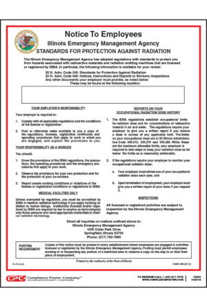 Illinois Standards for Protection Against Radiation Poster