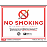 Chicago No Smoking Poster