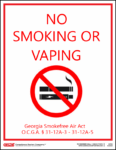 Georgia No Smoking Poster