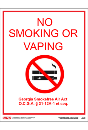 Georgia No Smoking Poster