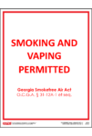 Georgia Smoking Permitted Poster