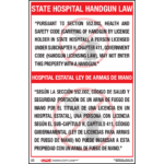 Texas Bilingual State Hospital Handgun Poster
