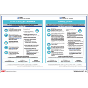Seattle, WA Secure Scheduling Ordinance Poster