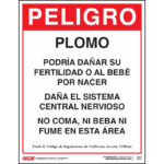 California Lead Warning Sign