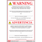 California Prop 65 Environmental Exposure Multiple Carcinogens/Reproductive Toxicants Warning Sign
