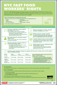 32729 New York City Fast Food Fair Workweek Poster
