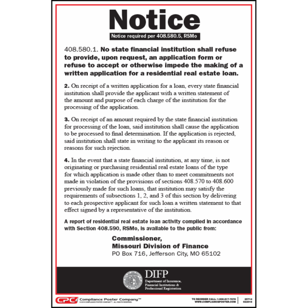 Missouri Anti-Redlining Poster | CPC
