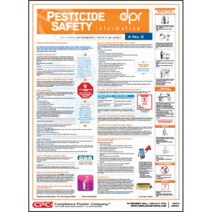California Pesticide Safety Poster - Farmworkers