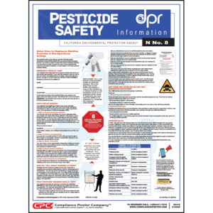 California Pesticide Safety Poster - Pesticide Handlers Non-Agricultural