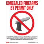 Tennessee Concealed Firearms Poster