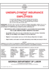 2018 Georgia Unemployment Notice Peel 'N Post - Mobile Poster Pak