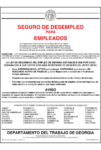 2018 Georgia Unemployment Notice Peel 'N Post - Spanish Mobile Poster Pak