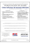 2018 Tennessee Workers Compensation Notice Peel 'N Post - Spanish Mobile Poster Pak
