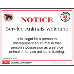 Minnesota Service Animals Poster