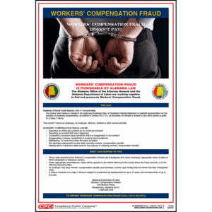 Alabama Workers' Compensation Fraud Poster