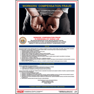 Hawaii Workers' Compensation Fraud Poster