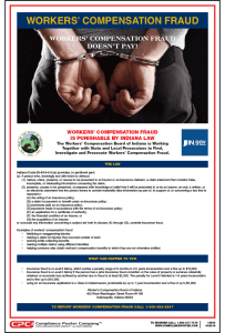 Indiana Workers' Compensation Fraud Poster