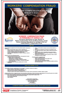 Kansas Workers' Compensation Fraud Poster