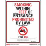 Alaska Smoking Within a Distance Poster