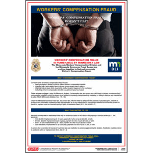 Minnesota Workers' Compensation Fraud Poster