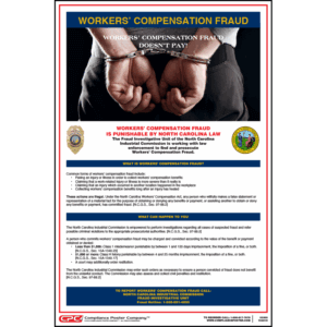 North Carolina Workers' Compensation Fraud Poster