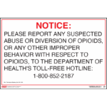 Tennessee Opioid Reporting Poster