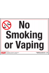Connecticut No Smoking or Vaping Poster