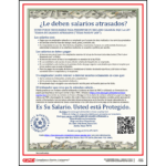 Spanish Texas Wage Claim Poster