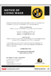 City of Baltimore, MD Living Wage Poster