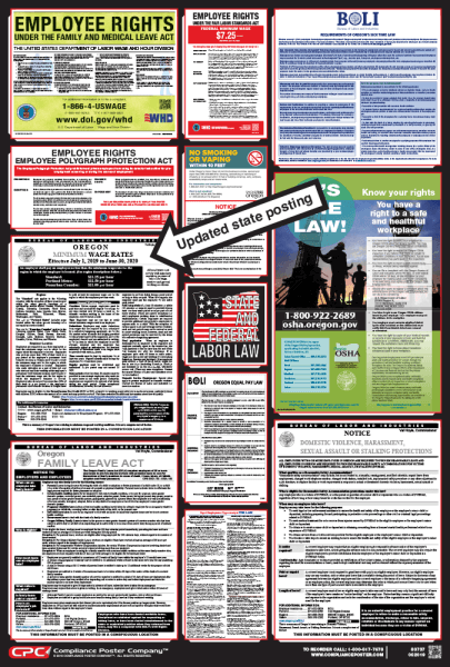 2019 Oregon Minimum Wage Rates Poster Now Available!