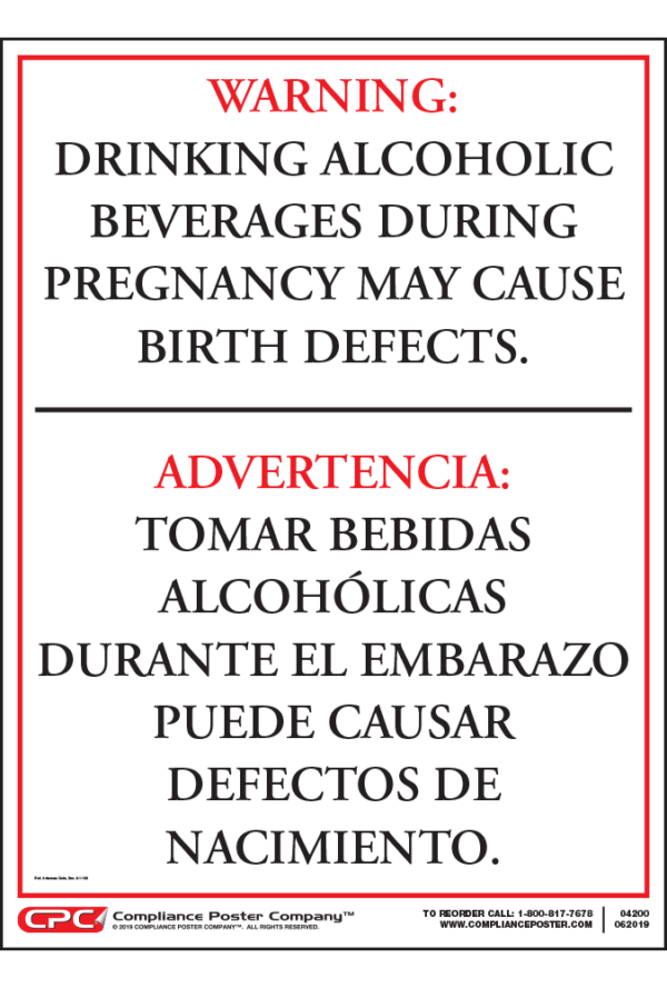 Arkansas Drinking Alcohol During Pregnancy Warning Sign