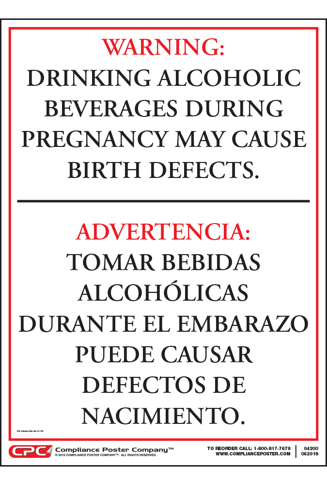 Arkansas Drinking Alcohol During Pregnancy Warning Sign